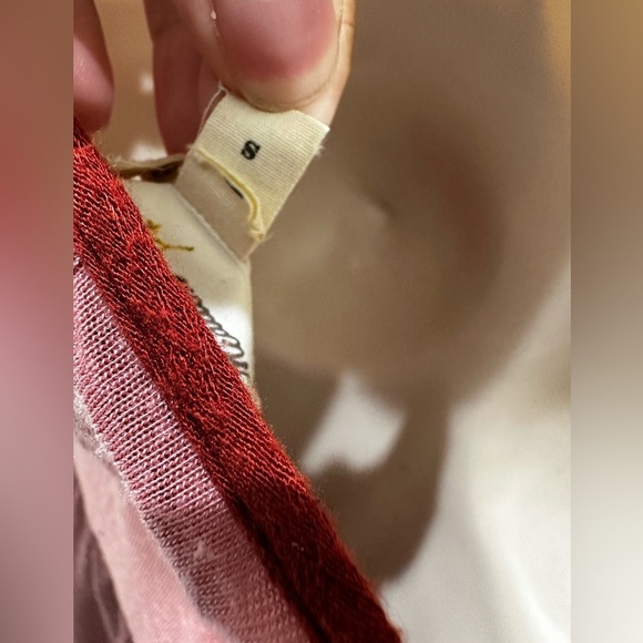 Meadow Rue Anthropologie Mina Colour Block Ruffle Top, Pink-***READ*** - Picture 6 of 9